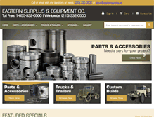 Tablet Screenshot of easternsurplus.net